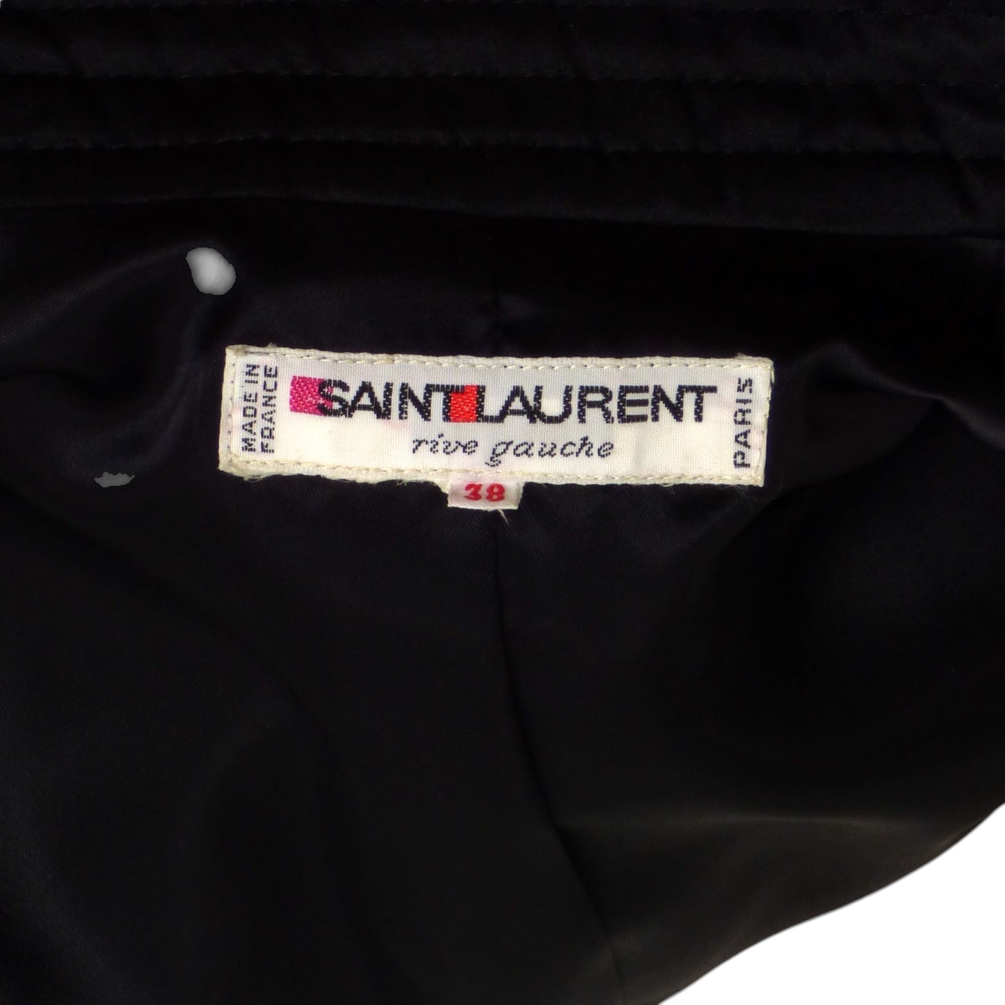 YVES SAINT LAURENT- 19806 Quilted Metallic Jacket, Size 8