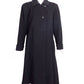 SAINT LAURENT- 1980s Black Wool "Great" Coat, Size 10