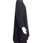 SAINT LAURENT- 1980s Black Wool "Great" Coat, Size 10