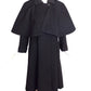 SAINT LAURENT- 1980s Black Wool "Great" Coat, Size 10