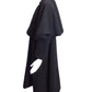 SAINT LAURENT- 1980s Black Wool "Great" Coat, Size 10