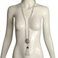 YVES SAINT LAURENT- 1980s 3pc Crystal Necklace/Earring & Brooch Set