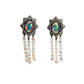 YVES SAINT LAURENT- 1980s 3pc Crystal Necklace/Earring & Brooch Set
