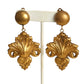 JOSEFF OF HOLLYWOOD- 1940s Fleur de Lis Earrings
