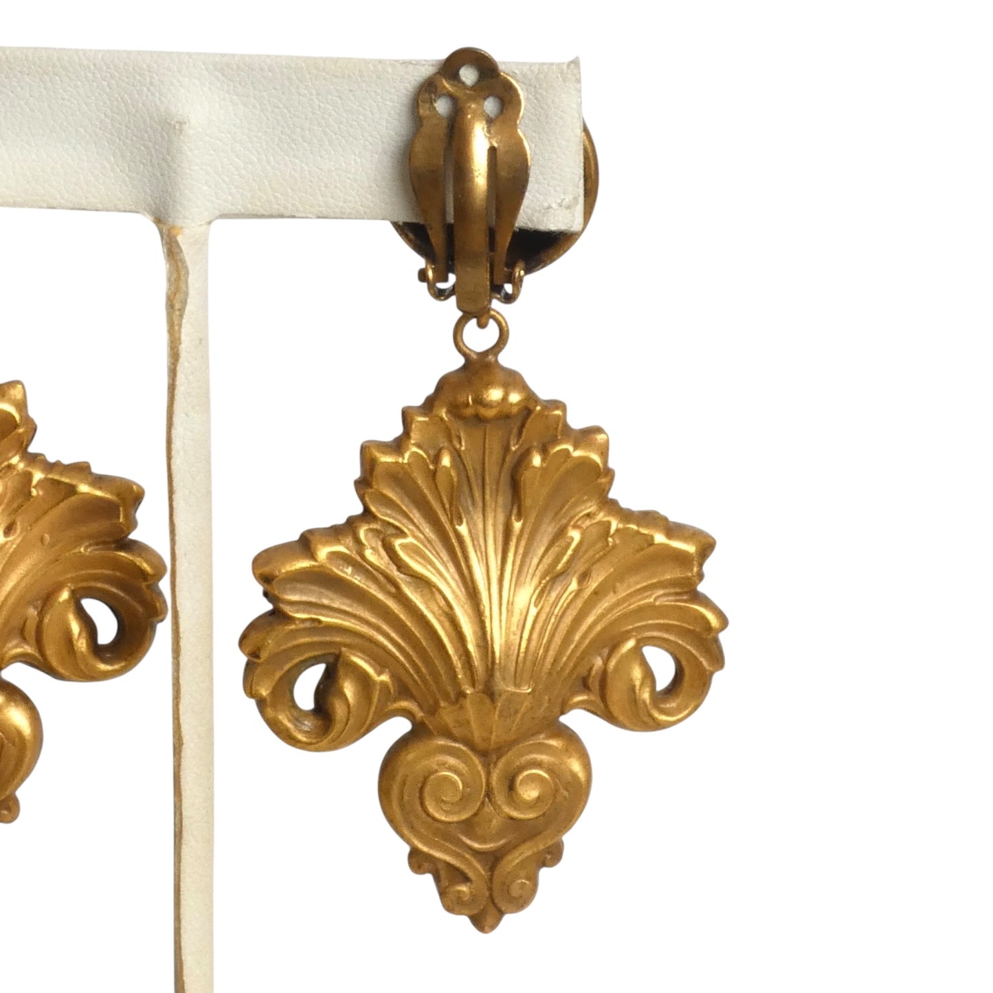 JOSEFF OF HOLLYWOOD- 1940s Fleur de Lis Earrings