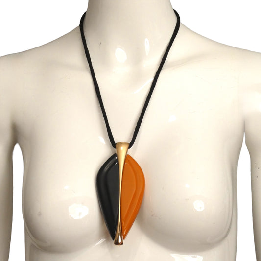 CHRISTIAN DIOR 1972 Multi Color Pendant Necklace