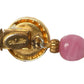 DeLillo- 1960s Multi Color Rhinestone & Bead Necklace