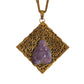 ROGER SCEMAMA-1960s Brass Buddha Pendant Necklace
