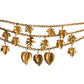 JAY FEINBERG- 1980s Gold 3-Strand Leaf Choker