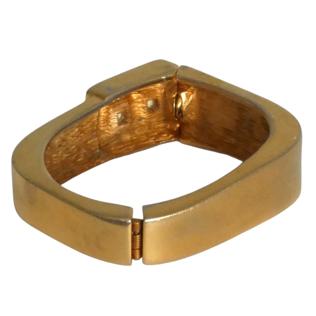 PIERRE CARDIN-1990s Gold Metal Clamper Bracelet