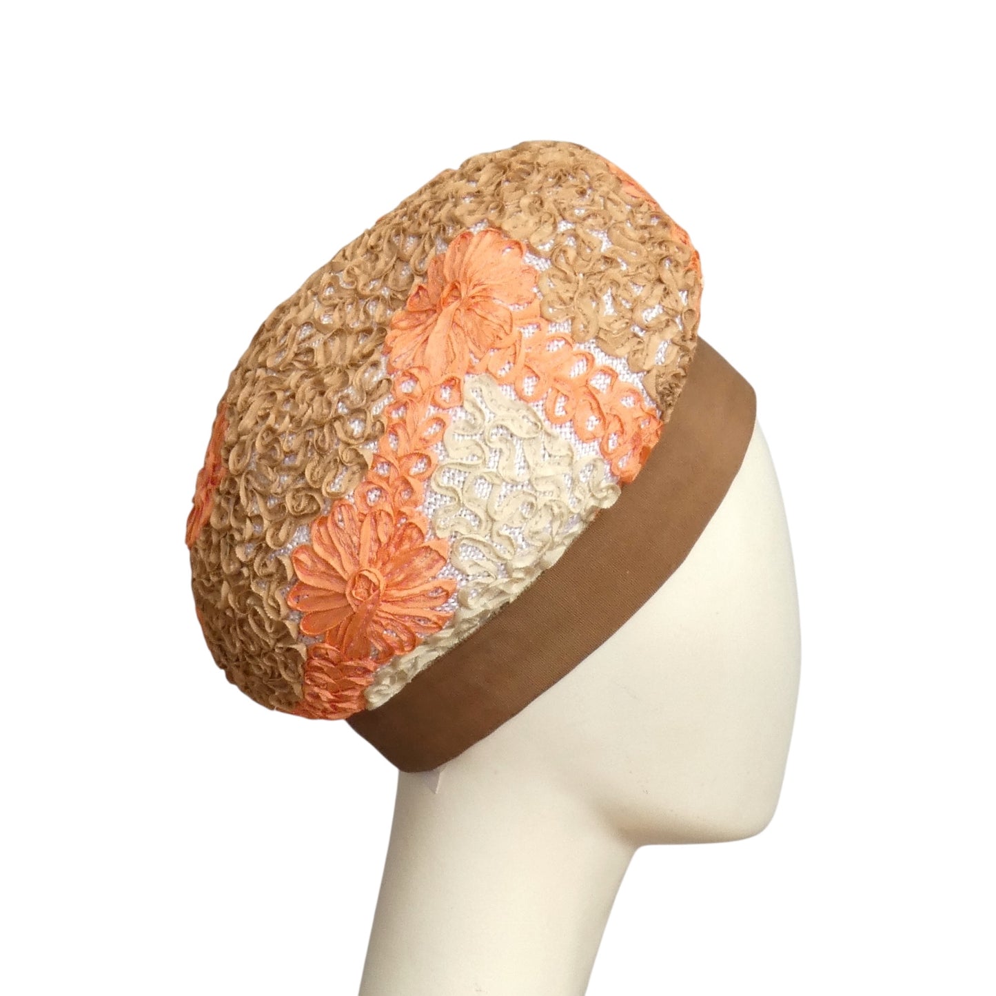 YVES SAINT LAURENT- 1960s Multi Color Ribbon Toque