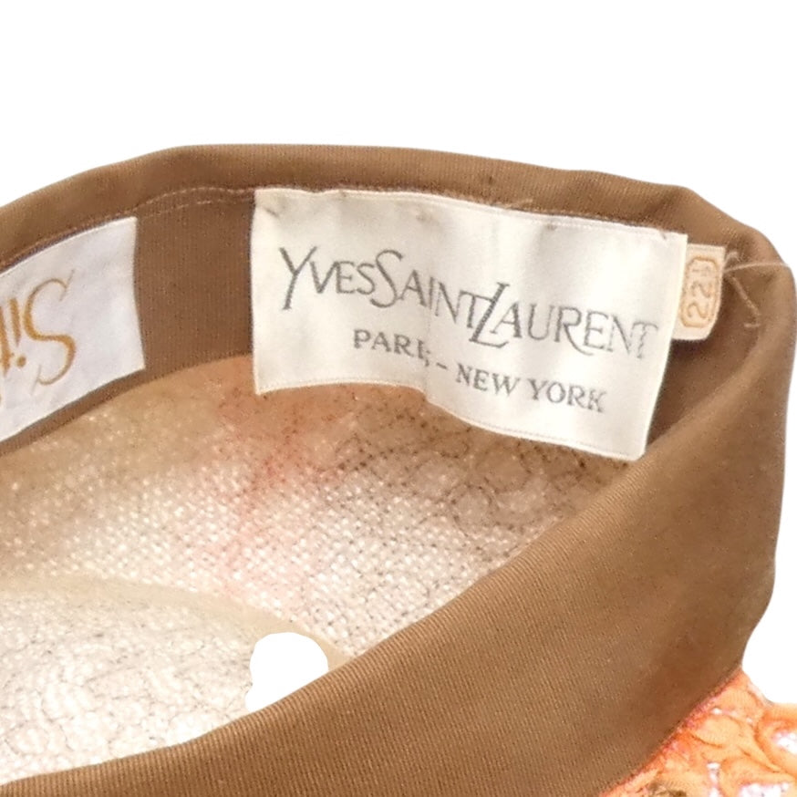 YVES SAINT LAURENT- 1960s Multi Color Ribbon Toque