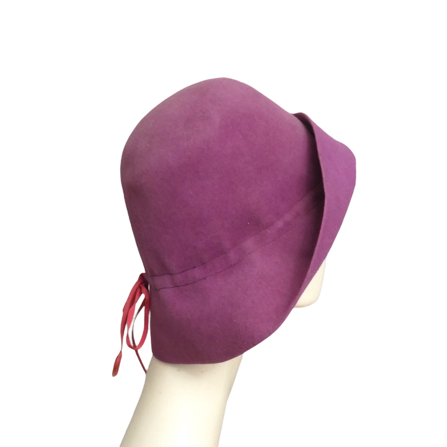 YVES SAINT LAURENT- 1973 Lavender Wool Felt Hat