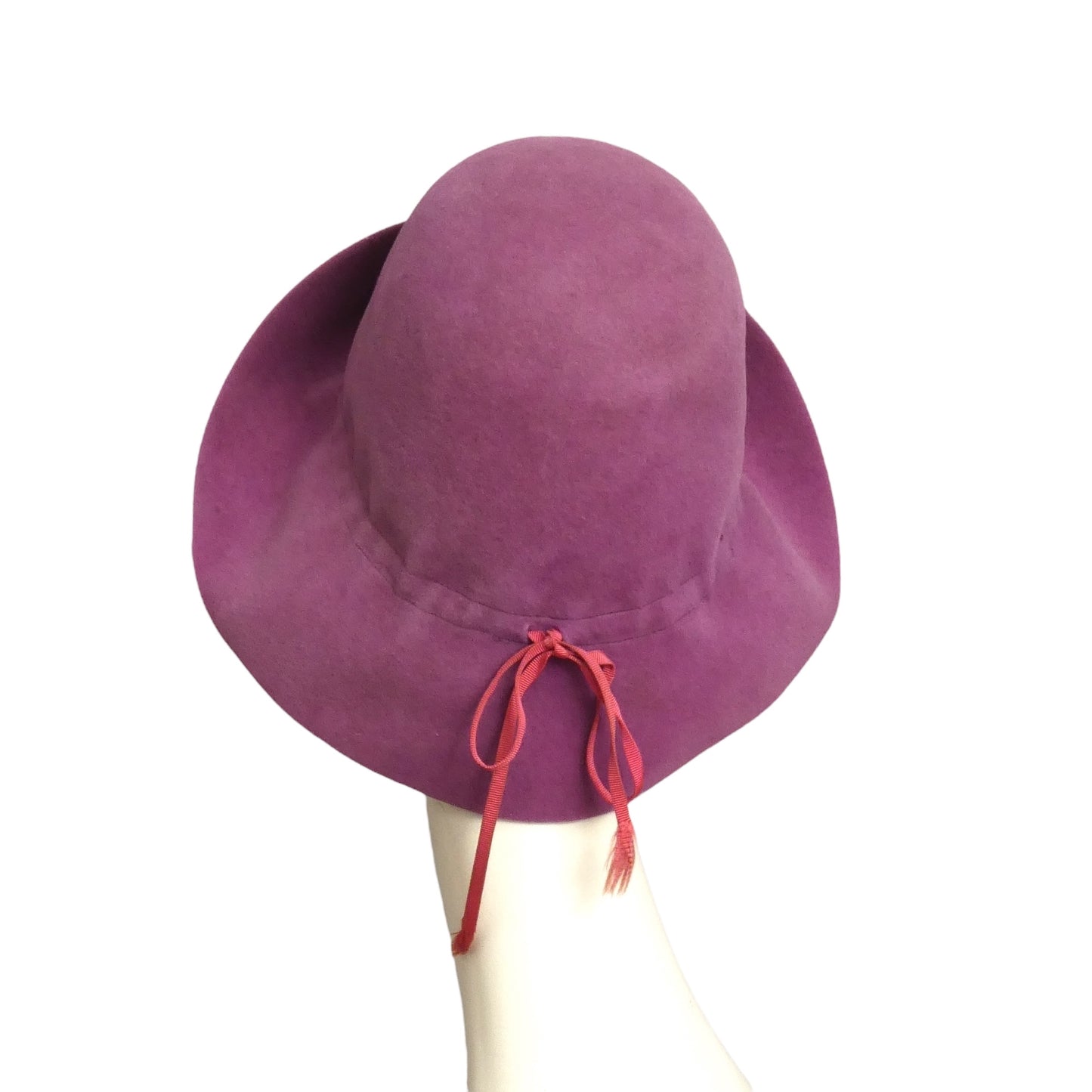 YVES SAINT LAURENT- 1973 Lavender Wool Felt Hat