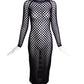 ALAIA- NWT 2023 Black Cutwork Knit Dress, Size 4