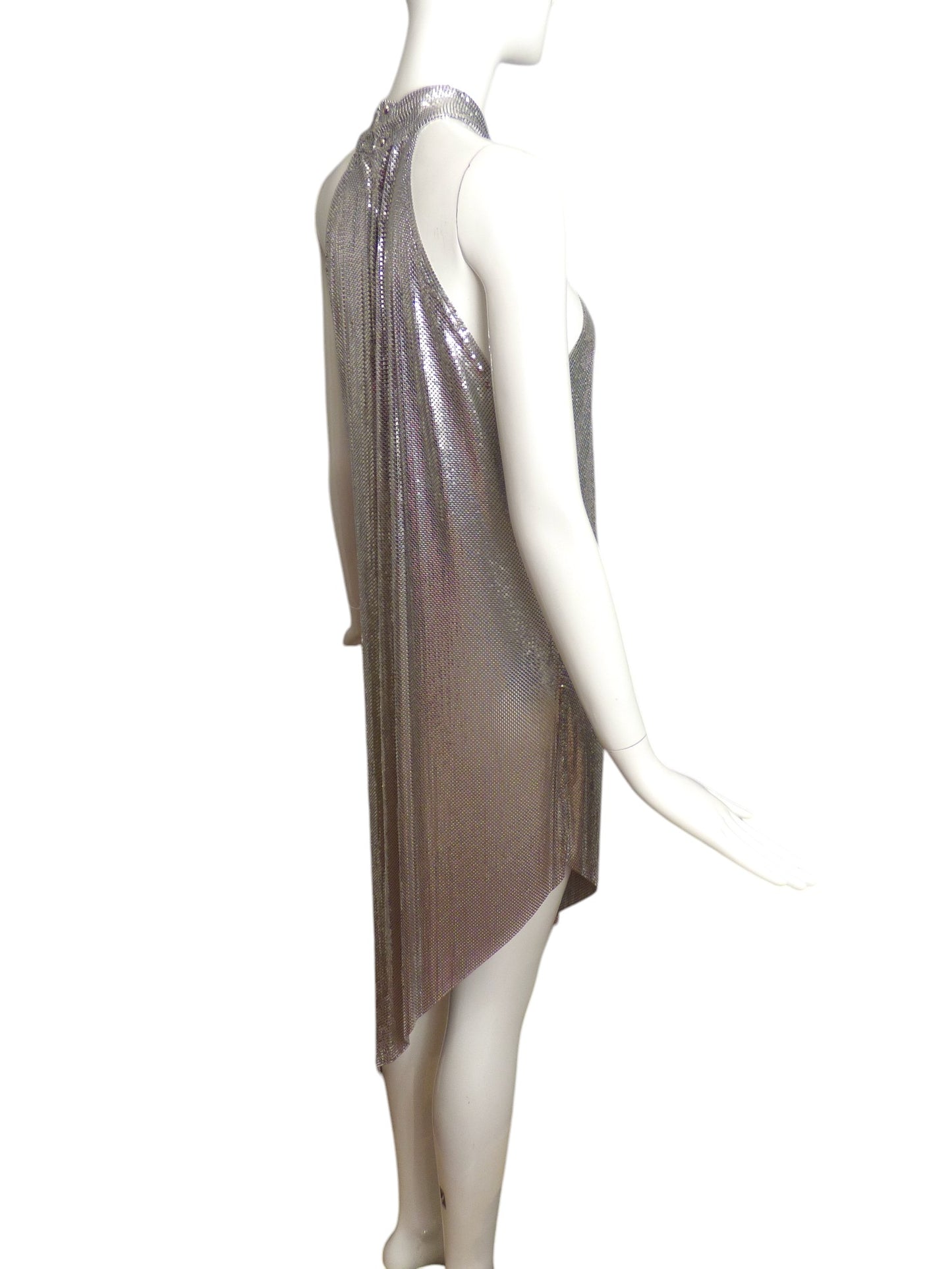 PACO RABANNE- NWT 2024 Silver Metal Mesh Dress, Size 8