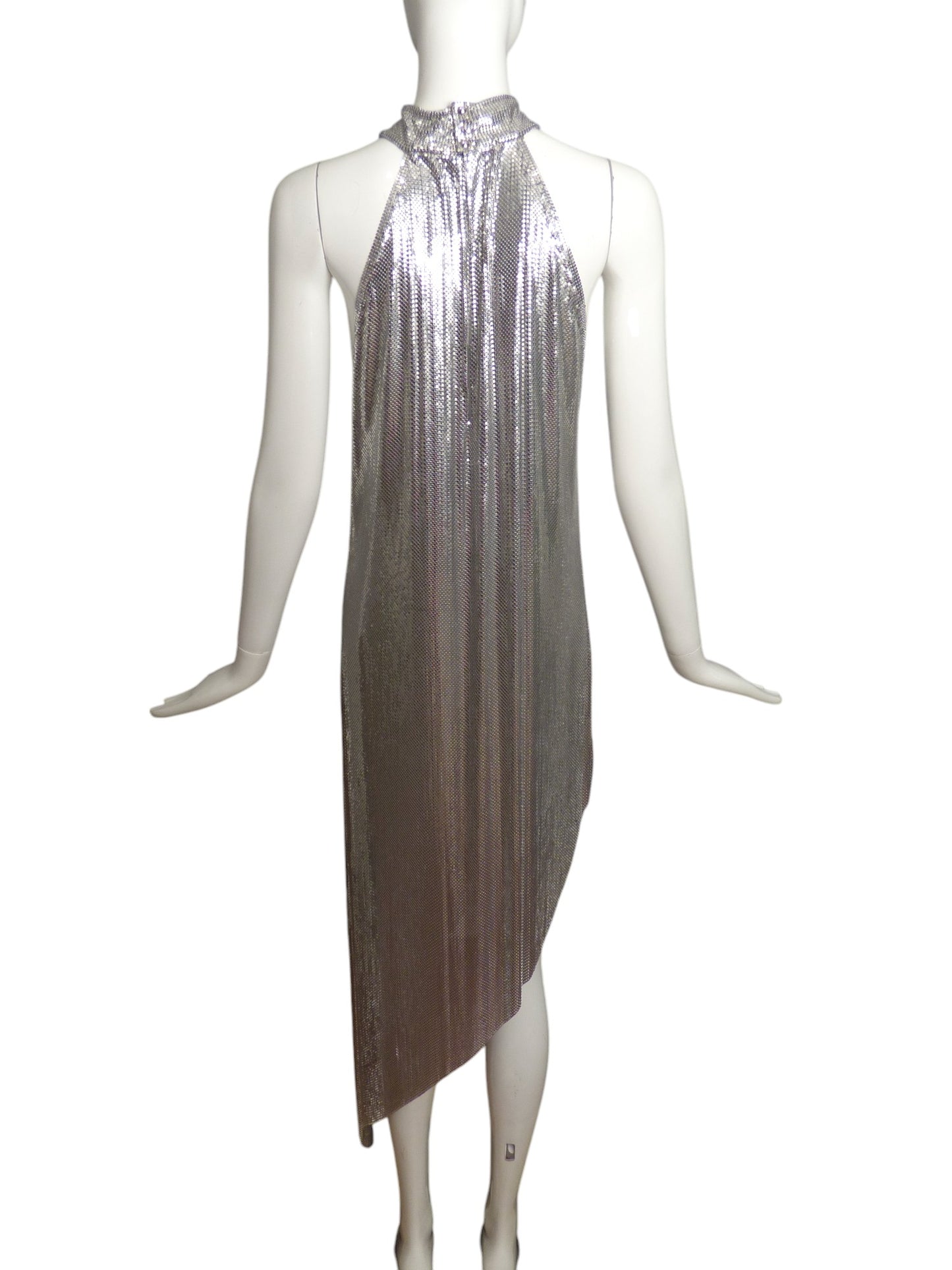 PACO RABANNE- NWT 2024 Silver Metal Mesh Dress, Size 8