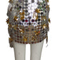 PACO RABANNE- NWT 2023 Star Paillette Chain Skirt, Size 4