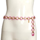 YVES SAINT LAURENT- c.1968 Pink Lucite Chain Belt