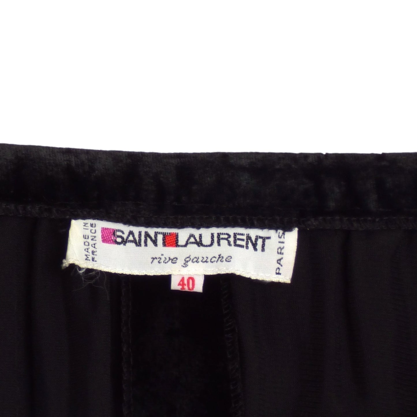 YVES SAINT LAURENT- 1970s Velvet & Chiffon Wrap Skirt, Size 10