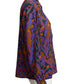 Yves Saint Laurent- 1970s Multi Color Wool Blouse, Size 8