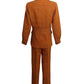 YVES SAINT LAURENT- 1970s 3pc Orange Tweed Skirt/Pant Suit, Size 12