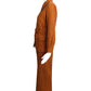 YVES SAINT LAURENT- 1970s 3pc Orange Tweed Skirt/Pant Suit, Size 12