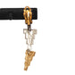 YVES SAINT LAURENT- 1980s Sculptural Metal Drop Earrings