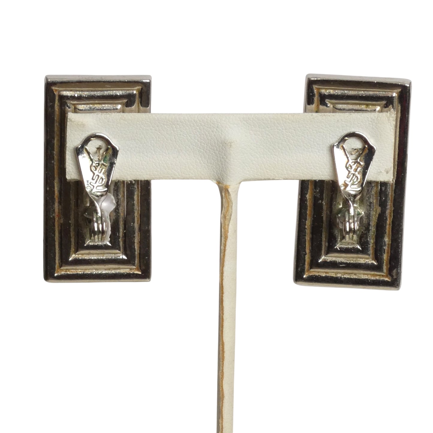 YVES SAINT LAURENT- 1980s Red Gripoix Pierced Earrings