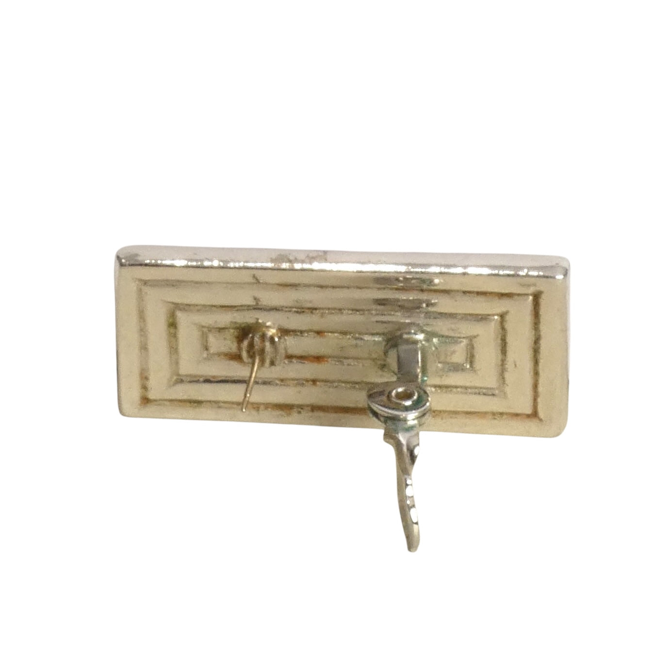 YVES SAINT LAURENT- 1980s Red Gripoix Pierced Earrings