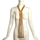 WILLIAM DELILLO- 1960s Gold Tone Metal Bead Necklace