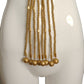 WILLIAM DELILLO- 1960s Gold Tone Metal Bead Necklace
