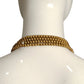 WILLIAM DELILLO- 1960s Gold Tone Metal Bead Necklace