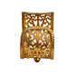 YVES SAINT LAURENT- 1970s Gold Etched Metal & Rhinestone Cuff