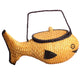 HARRY ROSENFELD- 1960s Black & Tan Straw Fish Purse