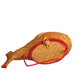 HARRY ROSENFELD- 1960s Red & Tan Straw Fish Purse