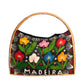 1960s Embroidered Felt & Straw Tote