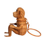 1950s Brown Straw Monkey Purse