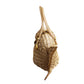 1960s Ivory & Gold Wicker Fish Purse