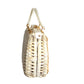 1960s White Wicker Seashell Purse