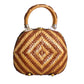 1960s Brown & Tan Wicker Purse