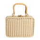 1960s Ivory Wicker Box Purse