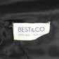 1950s Black Taffeta & Maribou Feather Shell, Size 6