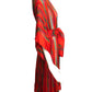 PAULINE TRIGERE- AS IS 1980s Silk Stripe Dressing Gown, Size 8