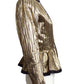 SAINT LAURENT- 1988 Black & Gold Metallic Stripe Jacket, Size 8