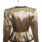 SAINT LAURENT- 1988 Black & Gold Metallic Stripe Jacket, Size 8