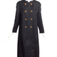 YVES SAINT LAURENT- 1960s Black Brocade Coat, Size 8