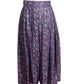 YVES SAINT LAURENT-  1980s Floral Pleated Skirt, Size 6