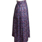 YVES SAINT LAURENT-  1980s Floral Pleated Skirt, Size 6