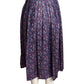 YVES SAINT LAURENT-  1980s Floral Pleated Skirt, Size 6